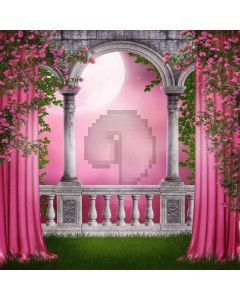 Pink Garden Computer Printed Photography Backdrop ZJZ-088