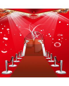 Red Carpet To The Stage Computer Printed Photography Backdrop ZJZ-123
