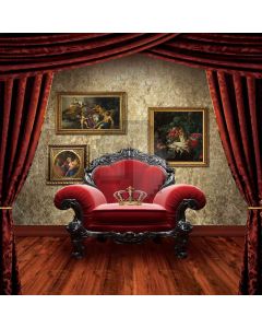 Crown On The Royal Chair Computer Printed Photography Backdrop ZJZ-138