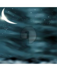 Fantasy moon stars night sky Computer Printed Photography Backdrop ZJZ-144