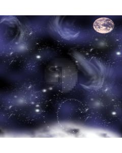 Mysterious fantasy night sky Computer Printed Photography Backdrop ZJZ-146