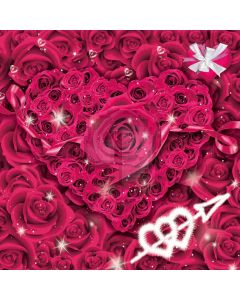 Rose Heart Computer Printed Photography Backdrop ZJZ-165