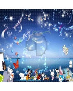 Cartoon Party Computer Printed Photography Backdrop ZJZ-168