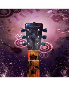 Rock Guitar  Computer Printed Photography Backdrop ZJZ-299