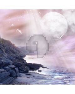 Waves reef seagulls Computer Printed Photography Backdrop ZJZ-350