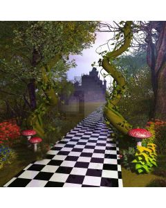 Fantacy World Castle Computer Printed Photography Backdrop ZJZ-409