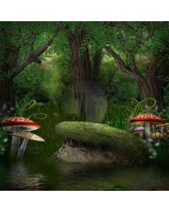 Poison Mushroom Computer Printed Photography Backdrop ZJZ-438
