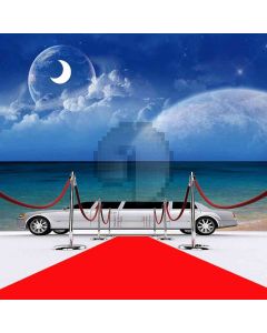 Beach Red Carpet Computer Printed Photography Backdrop ZJZ-442