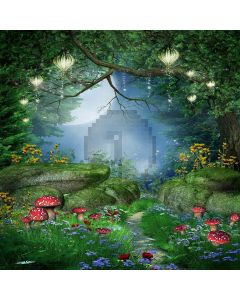 Poison Mushroom In Woods Computer Printed Photography Backdrop ZJZ-445