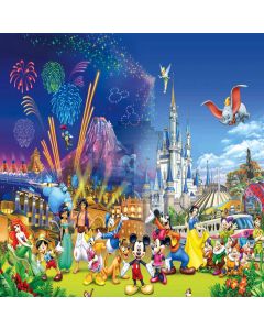 Carnival cartoon characters Computer Printed Photography Backdrop ZJZ-455