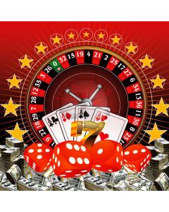 Dial dice playing cards Computer Printed Photography Backdrop ZJZ-468