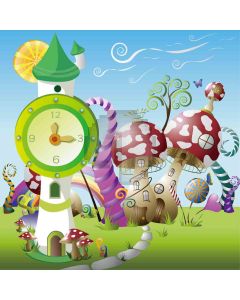 Cartoon houses cute bell Computer Printed Photography Backdrop ZJZ-482