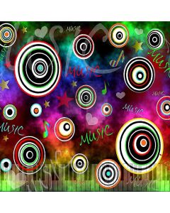Music Scrawl Computer Printed Photography Backdrop ZJZ-518