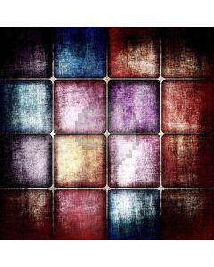 Fading Colored Cubes Computer Printed Photography Backdrop ZJZ-524