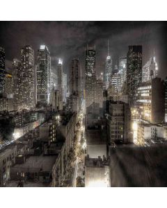 Grey City Night Computer Printed Photography Backdrop ZJZ-532