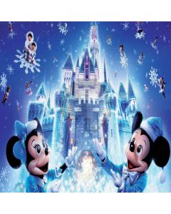 Winder Cartoon Castle Computer Printed Photography Backdrop ZJZ-542