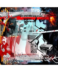 Abstract graffiti wall Computer Printed Photography Backdrop ZJZ-554