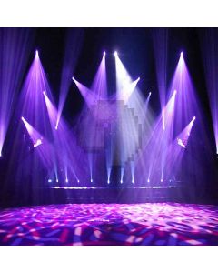 Purple Spotlights Computer Printed Photography Backdrop ZJZ-570