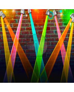 Colorful Spotlights Computer Printed Photography Backdrop ZJZ-574