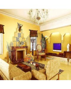 Buff Living Room Computer Printed Photography Backdrop ZJZ-601