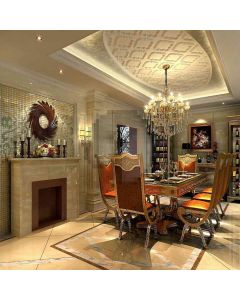 Elegant Dining Room Computer Printed Photography Backdrop ZJZ-606