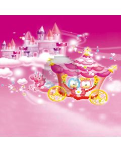 Carriage cartoon castle Computer Printed Photography Backdrop ZJZ-619