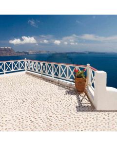 Beach House Balcony Computer Printed Photography Backdrop ZJZ-638