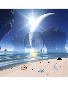 Fantasy Beach Computer Printed Photography Backdrop ZJZ-648