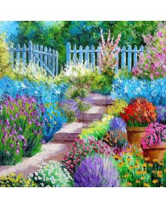 Spring In The Garden Computer Printed Photography Backdrop ZJZ-677