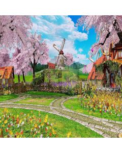 Holland Village Computer Printed Photography Backdrop ZJZ-699