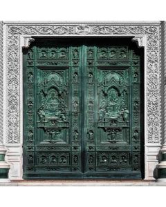 Old European Syle Gate Computer Printed Photography Backdrop ZJZ-706