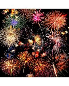 Fireworks Computer Printed Photography Backdrop ZJZ-726