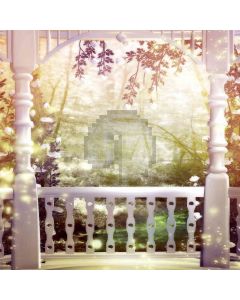 White Balcony With Arch Computer Printed Photography Backdrop ZJZ-728