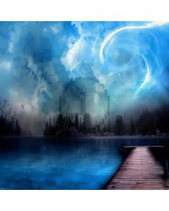 Fantasy sky scene Computer Printed Photography Backdrop ZJZ-733
