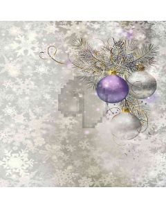 Christmas Balls Computer Printed Photography Backdrop ZJZ-802
