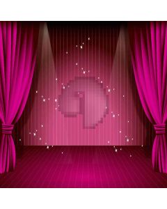 Red Stage Computer Printed Photography Backdrop ZJZ-811