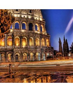 Colosseum In Night Computer Printed Photography Backdrop ZJZ-823
