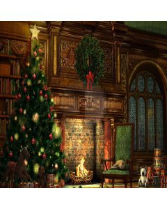 Bright Christmas Tree Computer Printed Photography Backdrop ZJZ-870