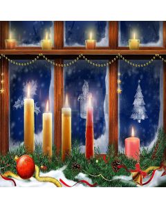 Bright Candlelight Computer Printed Photography Backdrop ZJZ-881