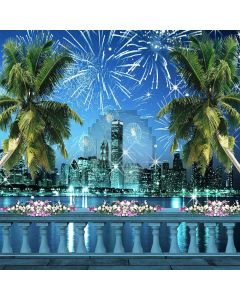 Urban Nightscape Computer Printed Photography Backdrop ZJZ-884