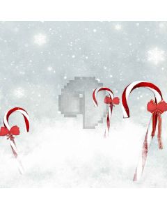 White Snowflakes  Computer Printed Photography Backdrop ZJZ-886