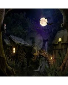Rural Night Computer Printed Photography Backdrop ZJZ-898