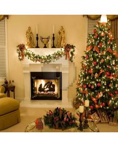 Glittering Christmas Tree Computer Printed Photography Backdrop ZJZ-907