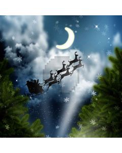 Flying Reindeers Computer Printed Photography Backdrop ZJZ-908