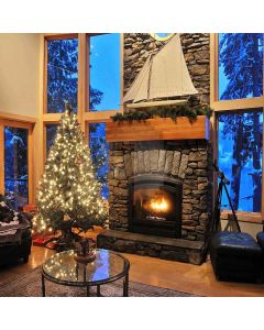 Interior Christmas Tree Computer Printed Photography Backdrop ZJZ-940