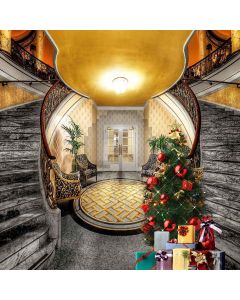 Interior Stairs Computer Printed Photography Backdrop ZJZ-942