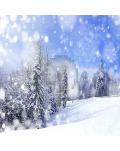 Romantic Snowflakes Computer Printed Photography Backdrop ZJZ-965