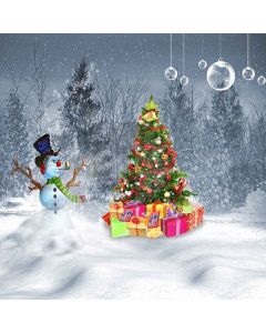 Funny Snowman Computer Printed Photography Backdrop ZJZ-970