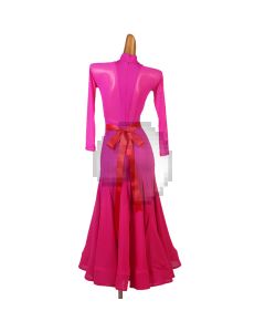 Long Sleeve Basic Waltz Dress  X3N-040