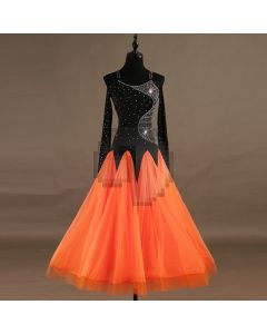 Rhinestone dress One-piece dress Long-sleeved dress  X3N-046